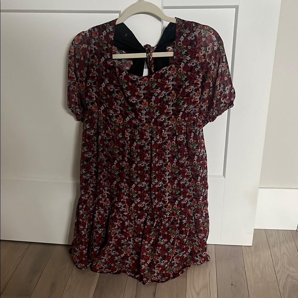 Floral Short Sleeve Dress